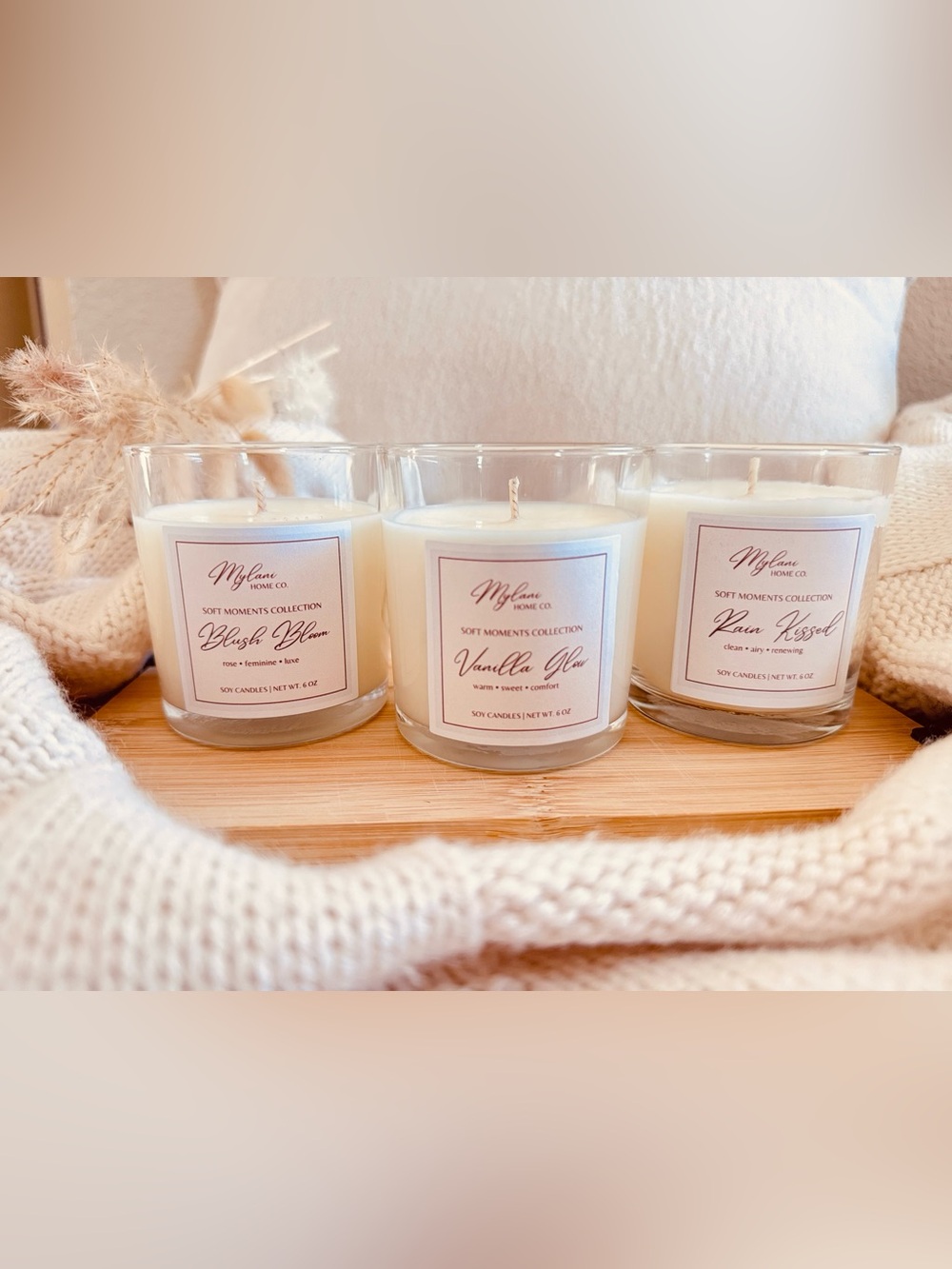 Vanilla Glow Soy Candle - White